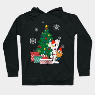 Danger Mouse And Penfold Around The Christmas Tree Hoodie